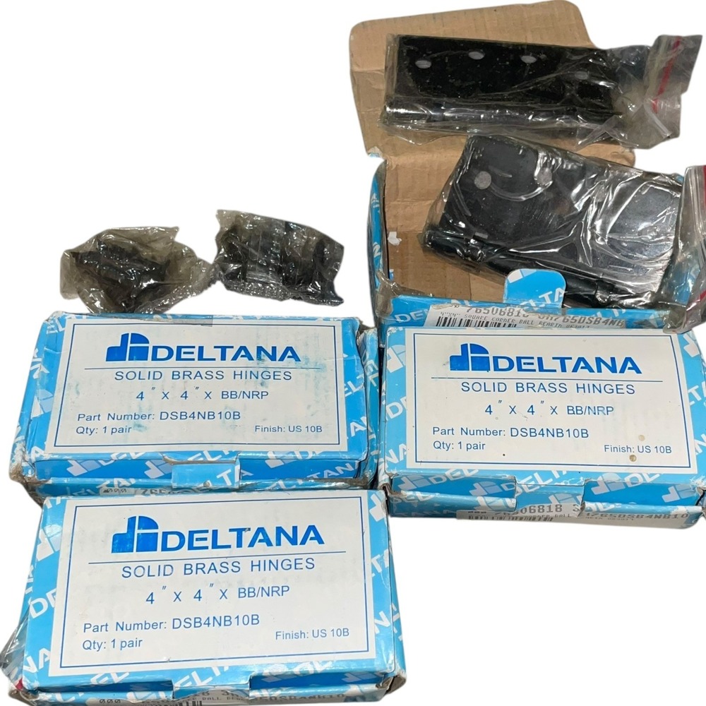 Deltana DSB4NB10B 4" X 4" BB/NRP Solid Brass Bronze/Black Lot 4‎ Pairs
